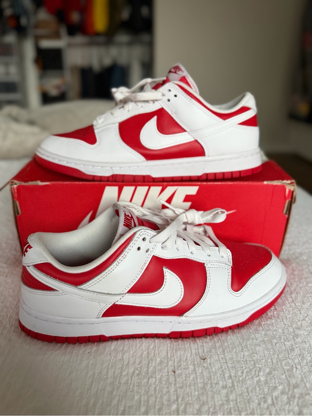 Nike Dunk Low Sneakers - Championship Red